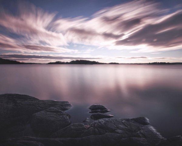 остров валаам вечер