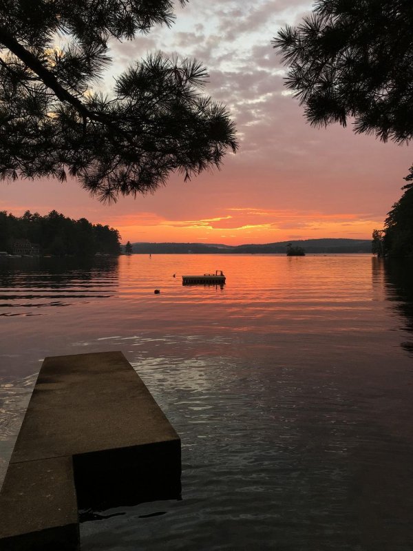 закат природа