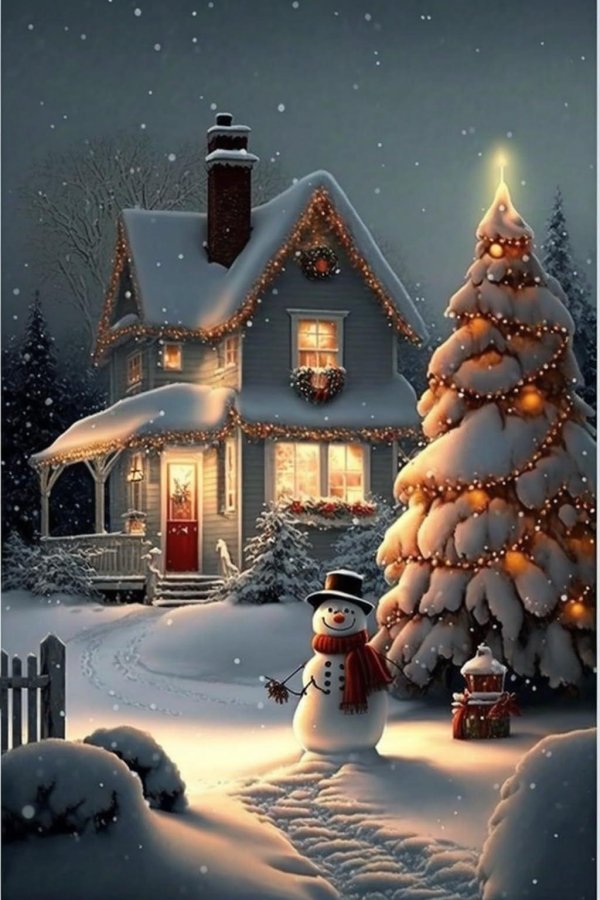 сказочный новогодний домик