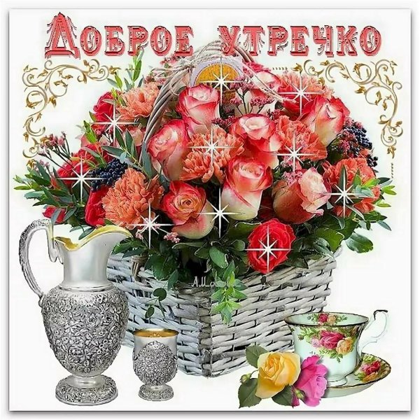 цветы открытки доброе утро
