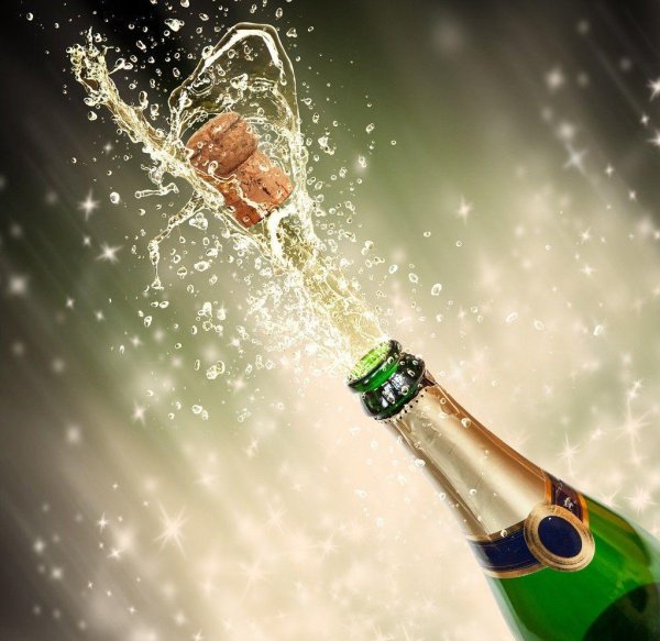 бутылка шампанского