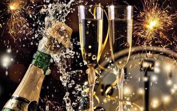 шампанское на новый год