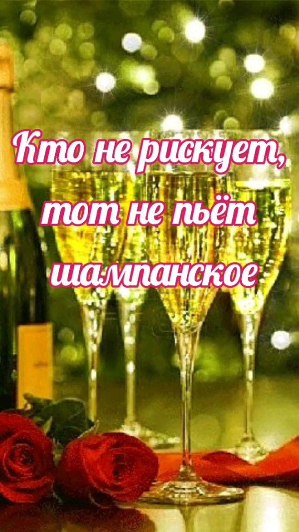 кто не рискует тот не пьет шампанского