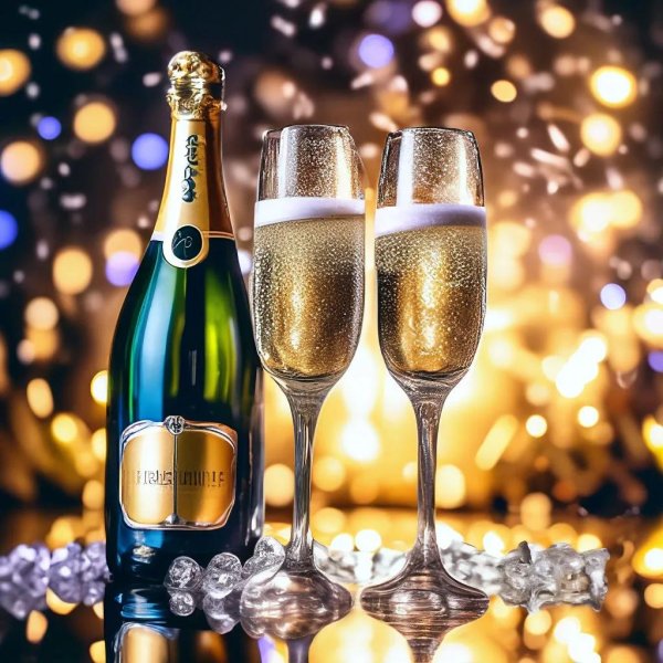 красивое шампанское