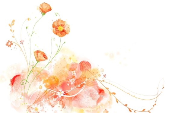 цветочный фон акварель