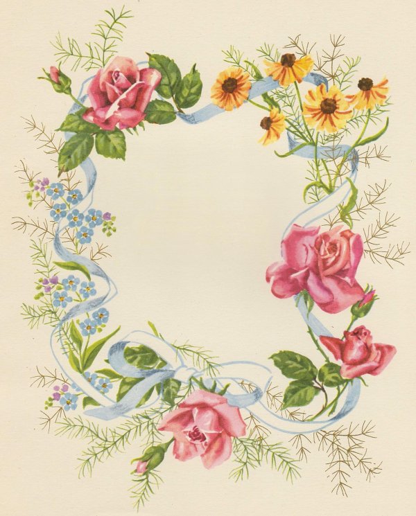 цветочная рамка