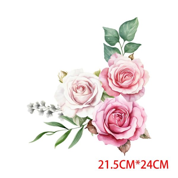 роза акварель