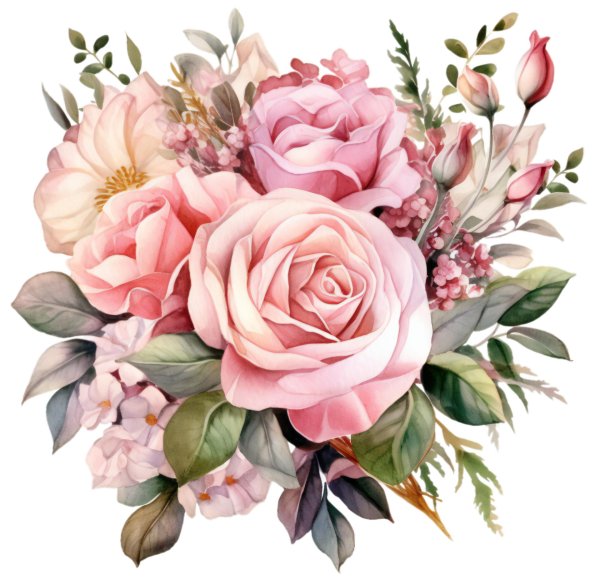 розовая роза