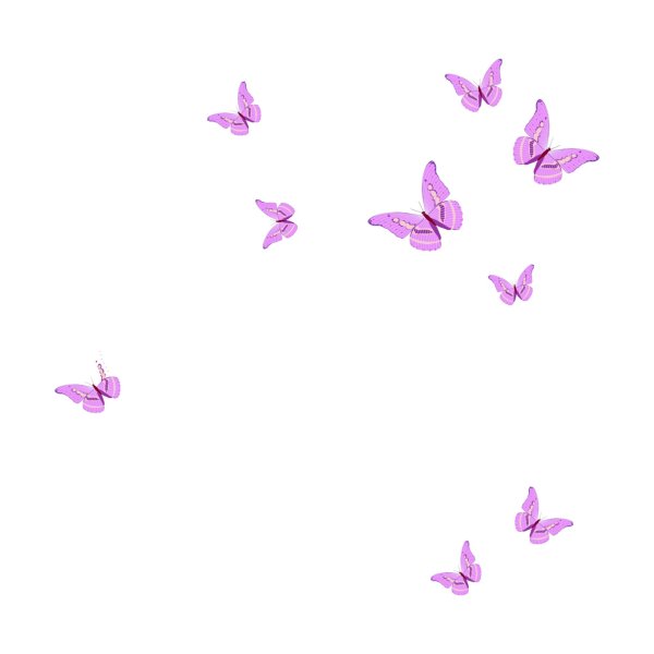 розовая бабочка