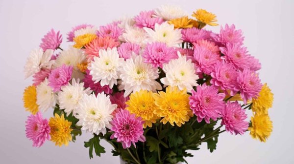 хризантемы цветные