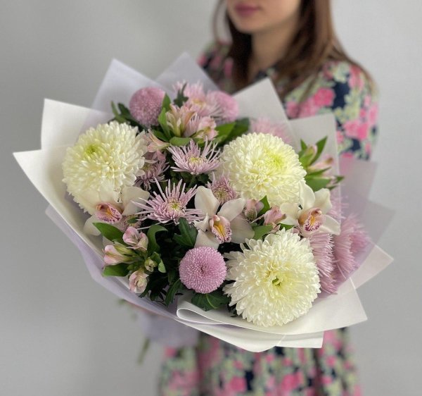 букет хризантем