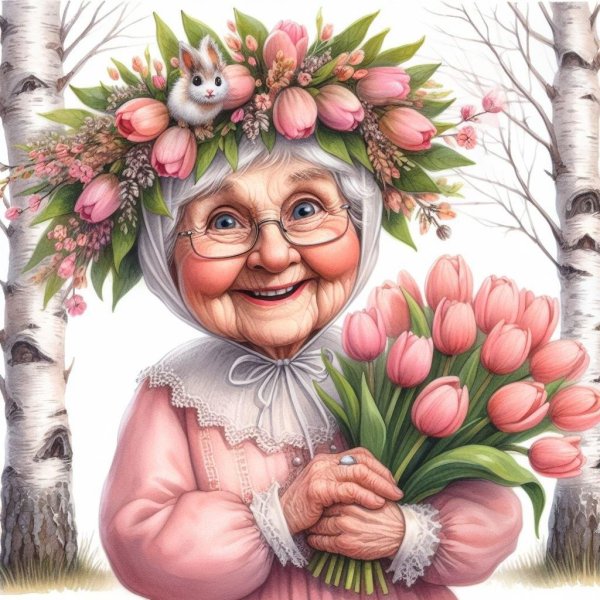 веселая бабушка