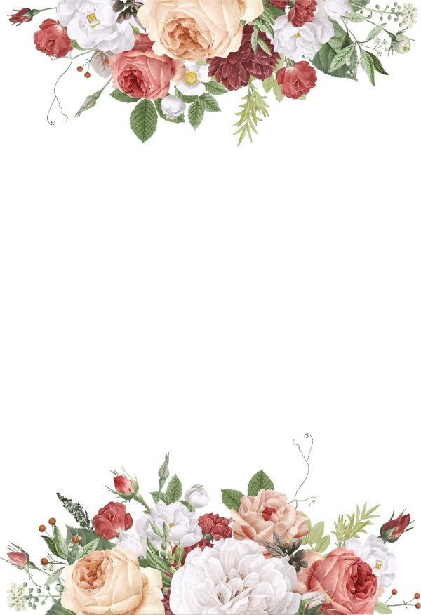 цветы для свадебного приглашения