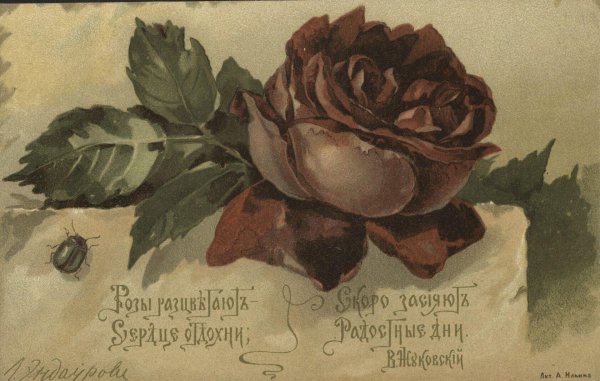 открытка винтажная