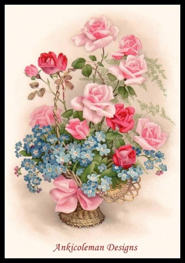 винтажные цветы