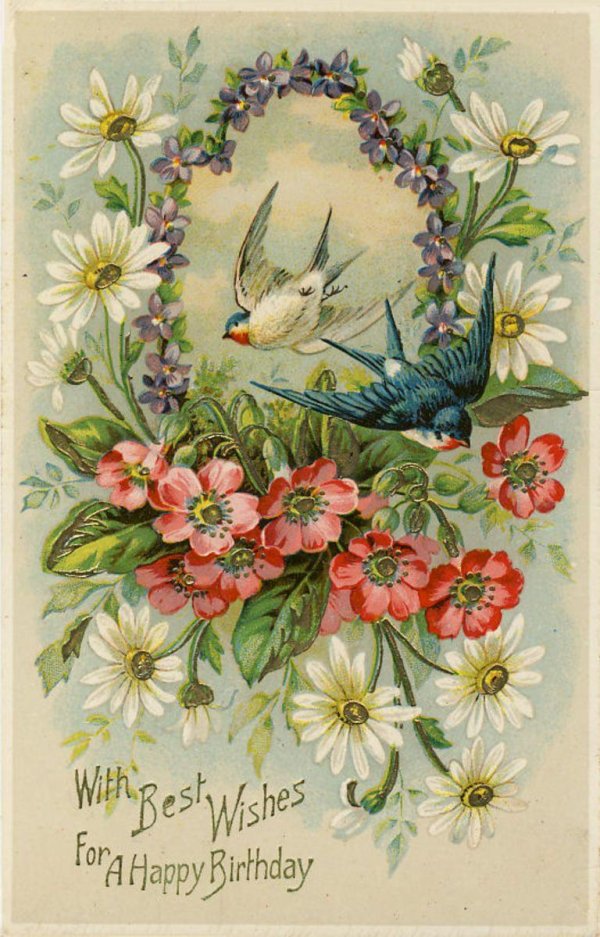 открытка винтажная