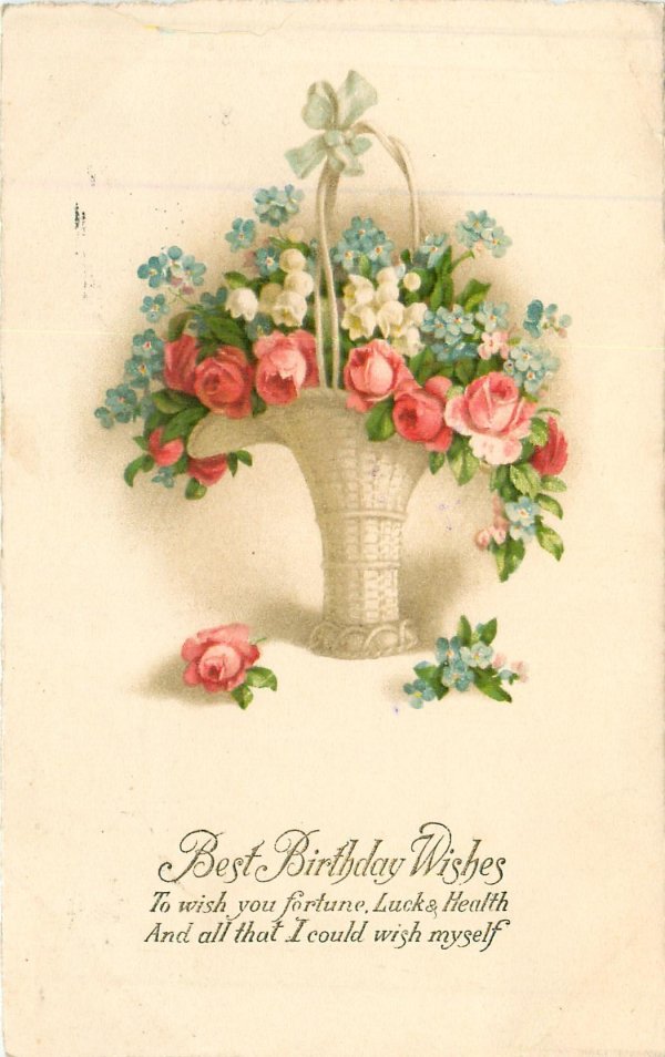 старинные открытки цветы