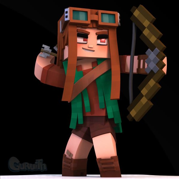 майнкрафт девушка