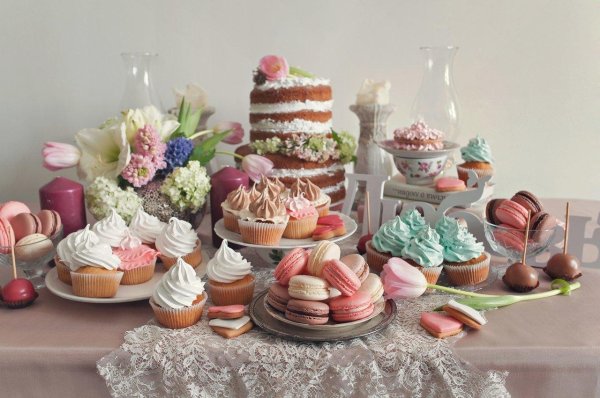 сервировка сладкого стола