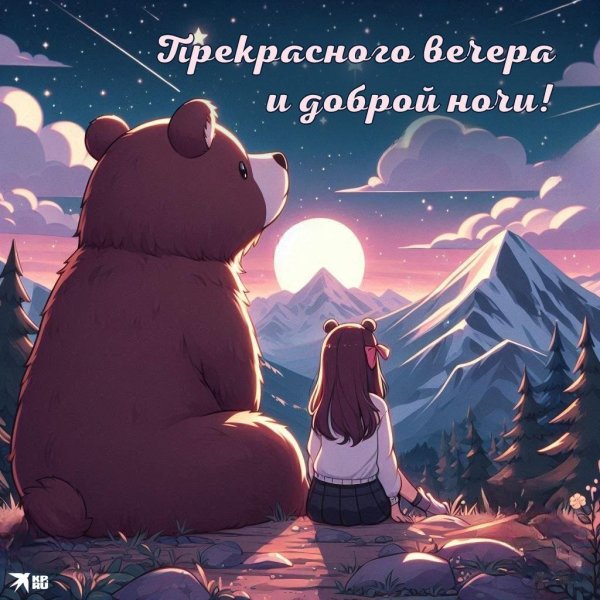 иллюстрация медведь