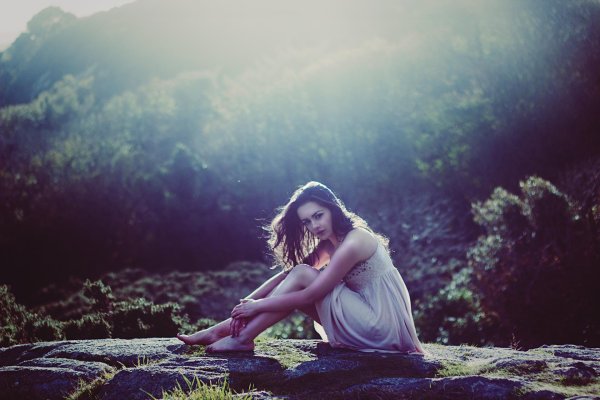 девушки на природе