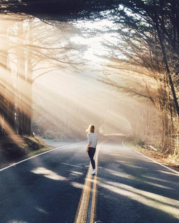 люди идут по дороге