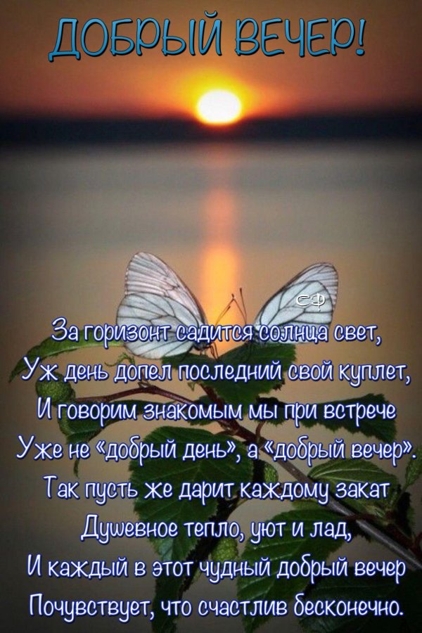 прекрасно вечера