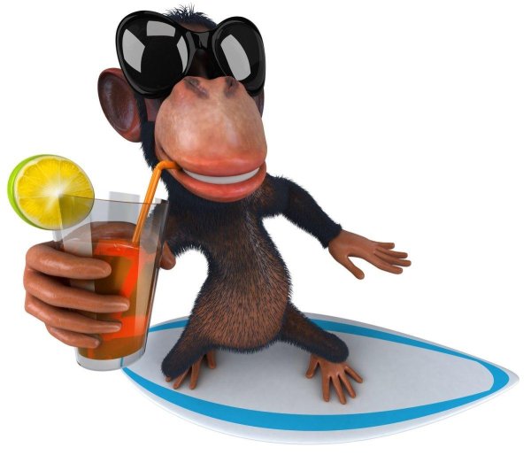 обезьяна мультяшная