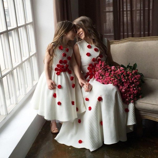 платье для мамы и дочки