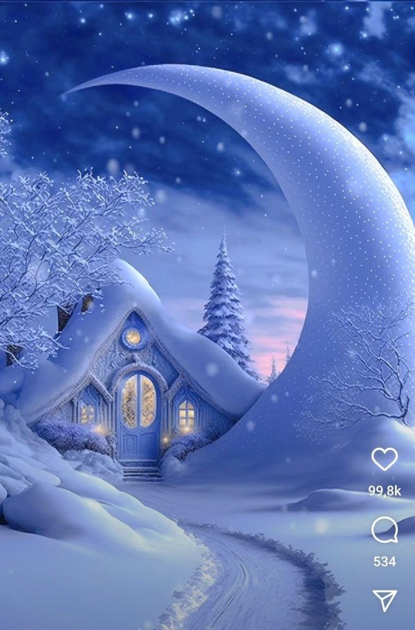 зима новогодняя