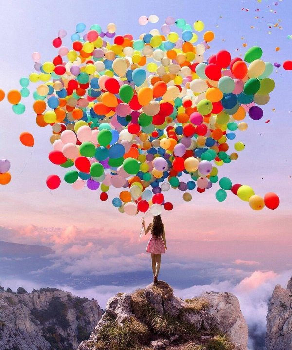 девочка с шариками