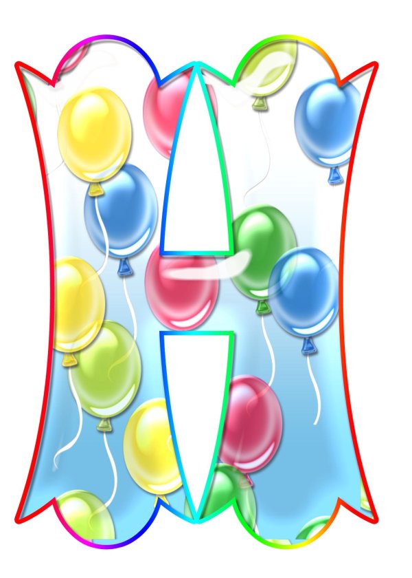 праздничные буквы