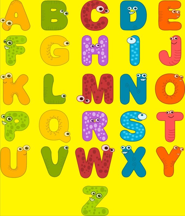 веселый английский алфавит