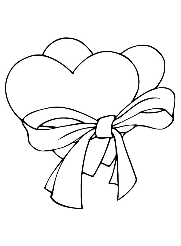 сердечка раскраска