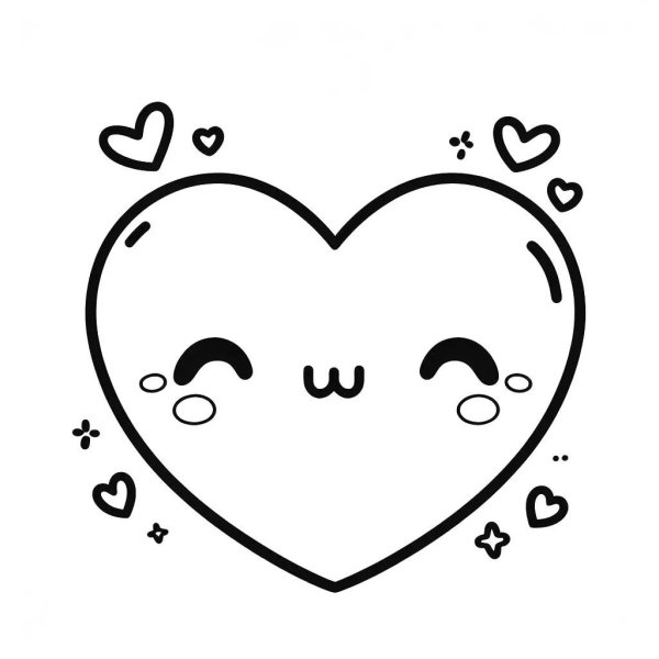 сердечка раскраска