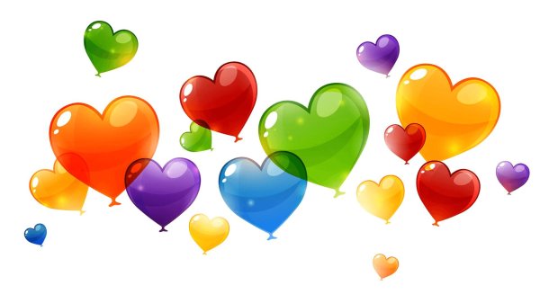 воздушные шарики сердца