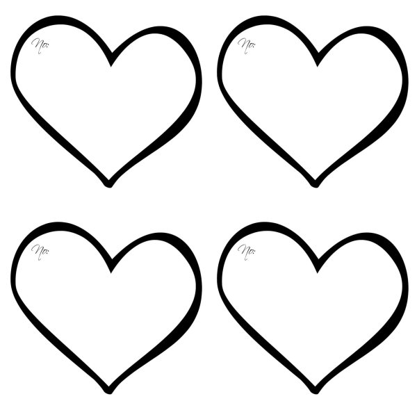 сердца шаблон