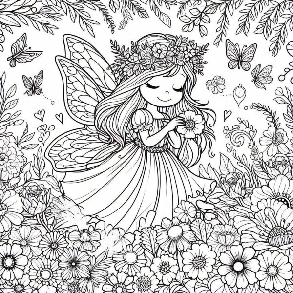 раскраски антистресс феи