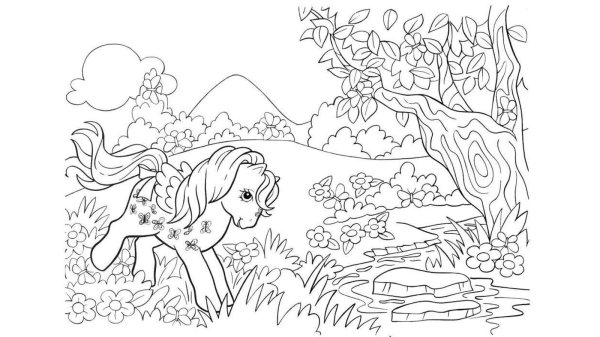 раскраска my little pony