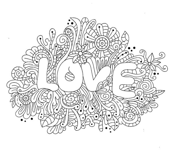 антистресс раскраска