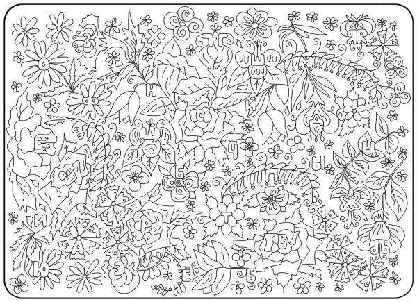 картинки для раскрашивания сложные