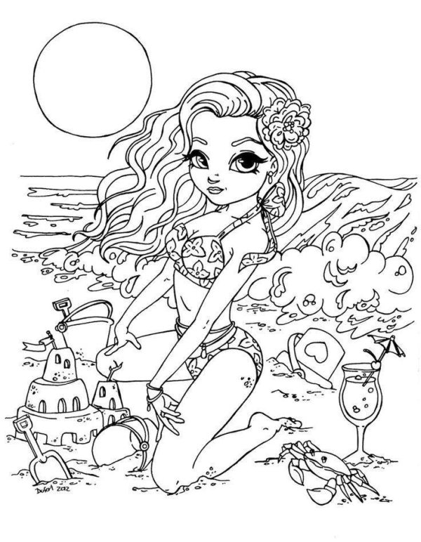 раскраска для девочек