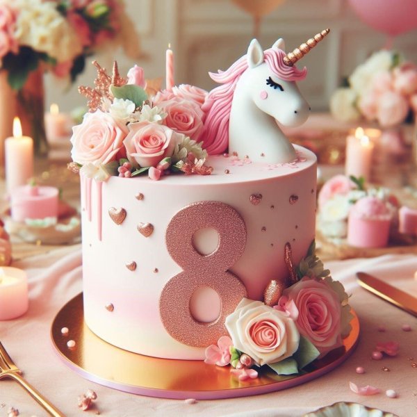 торт в стиле единорога для девочки