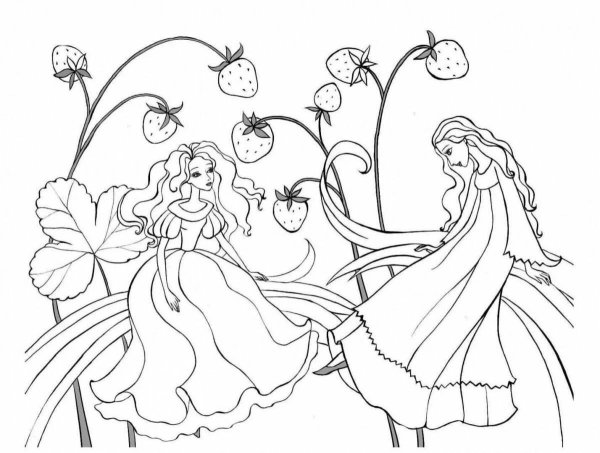 раскраска принцесс