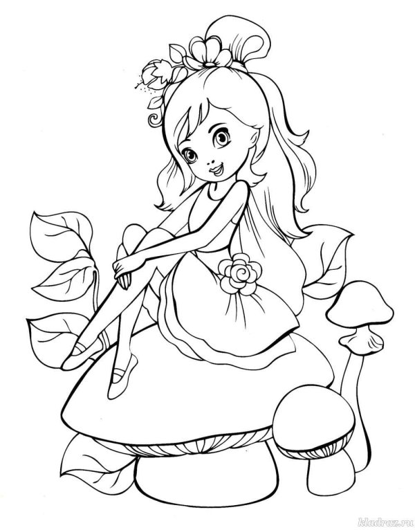 детские раскраски для девочек