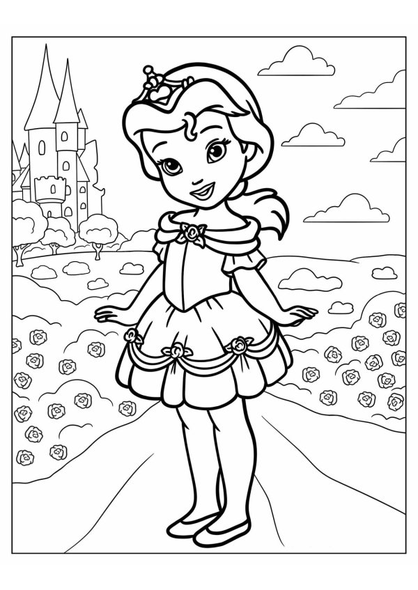 раскраска принцесс