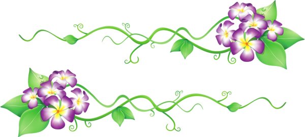 виньетка с цветами