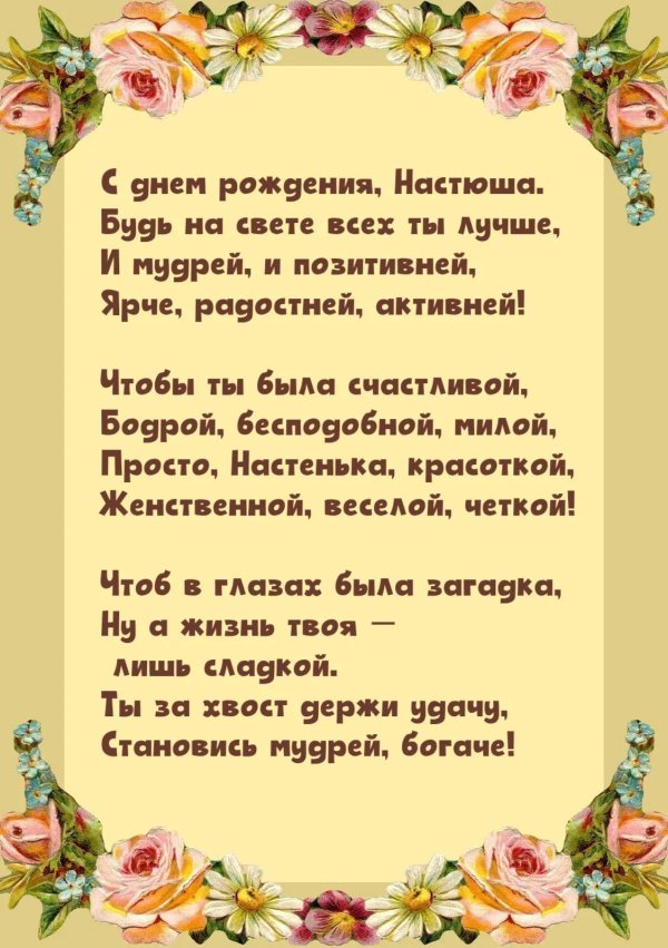 день рождения надежда поздравления
