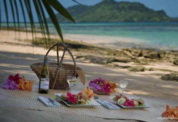 пикник на берегу