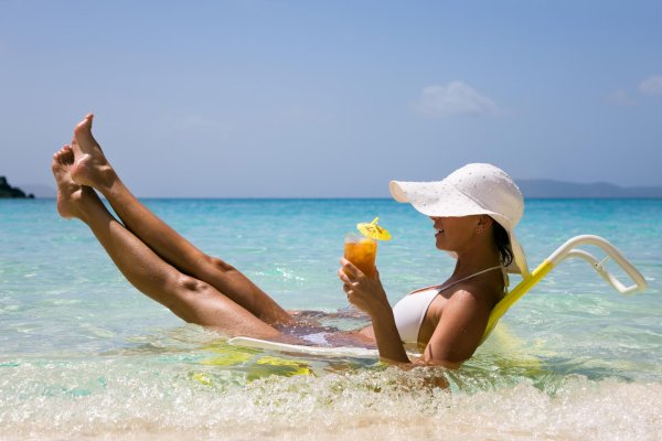 лето жара пляж